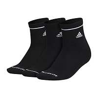 adidas Cushion Sport Womens Multi-Pack 3 Pair Quarter Ankle Socks