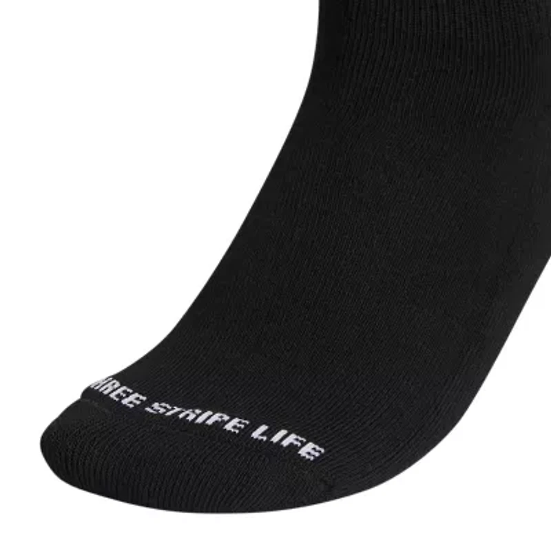 adidas Cushion Sport Womens Multi-Pack 3 Pair Quarter Ankle Socks