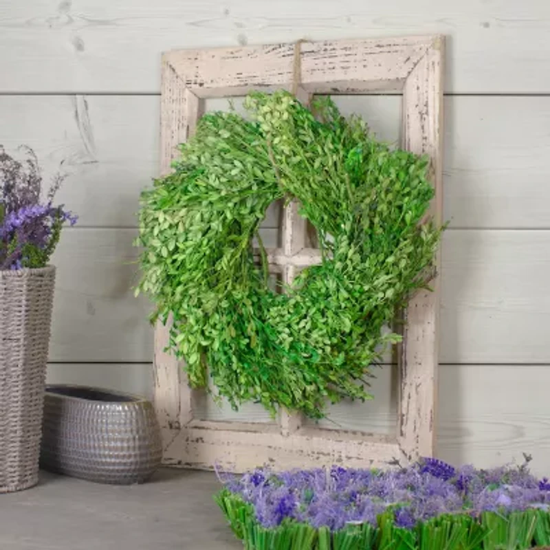 Northlight 15in Green Foliage Wreath