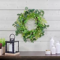 Northlight 21in Eucalyptus Foliage Wreath
