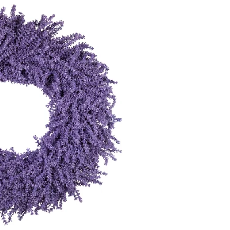 Northlight 28in Lavender Floral Unlit Wreath