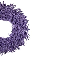 Northlight 28in Lavender Floral Unlit Wreath