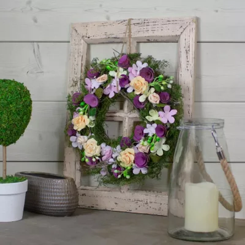 Northlight 14in Berries And Twig  Floral Wreath