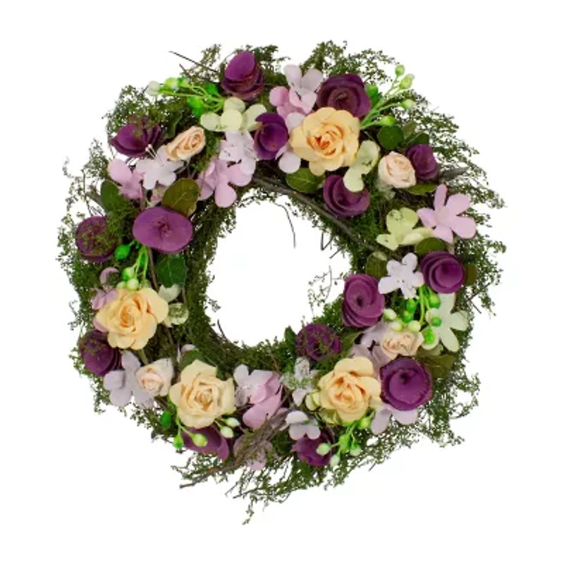 Northlight 14in Berries And Twig  Floral Wreath