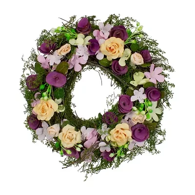 Northlight 14in Berries And Twig  Floral Wreath