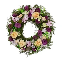 Northlight 14in Berries And Twig  Floral Wreath
