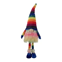 Northlight 20.5in Bright Rainbow Striped Gnome