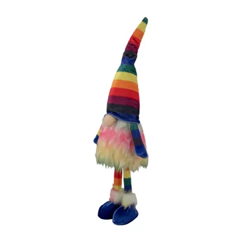 Northlight 20.5in Bright Rainbow Striped Gnome