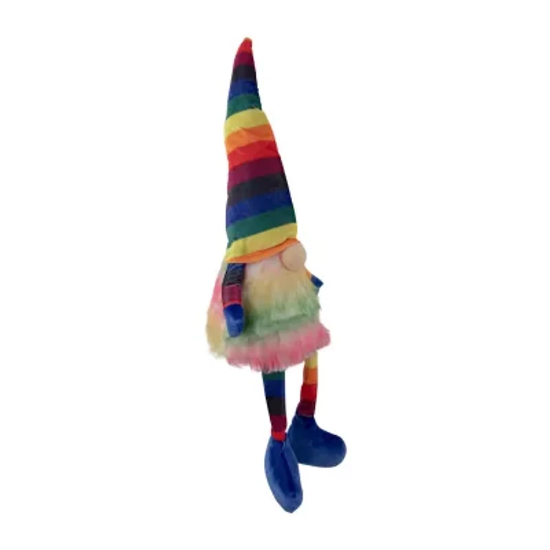 Northlight Striped Rainbow With Dangling Legs Gnome