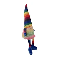 Northlight Striped Rainbow With Dangling Legs Gnome