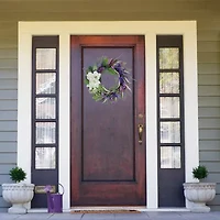 Northlight 24in Mixed Wildflowers And Magnolias Wreath