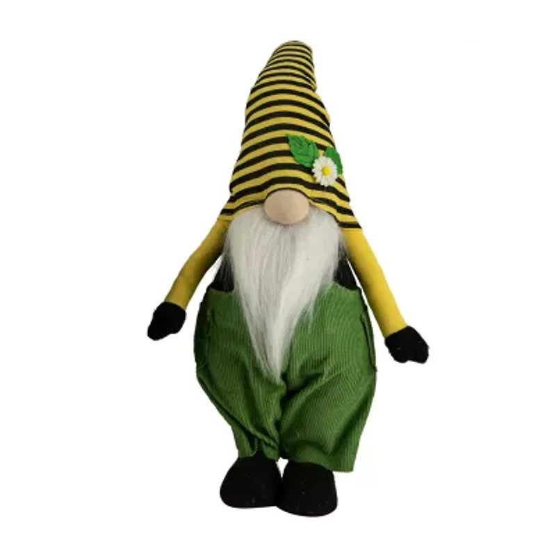 Northlight 19.75in Boy Bumblebee Hat With Daisy Gnome