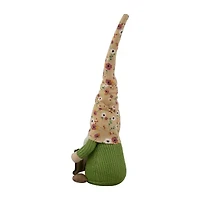 Northlight 16in Yellow Floral With Message Board Gnome
