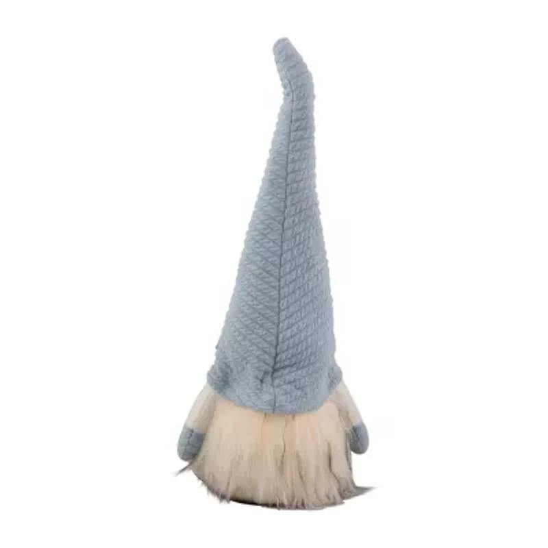 Northlight 12.25in Lighted Blue Withflower Hat Gnome