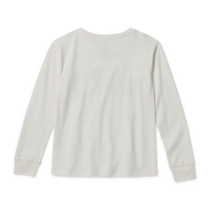 Roxy Big Kid Girls Crew Neck Long Sleeve Regular Fit Graphic T-Shirt