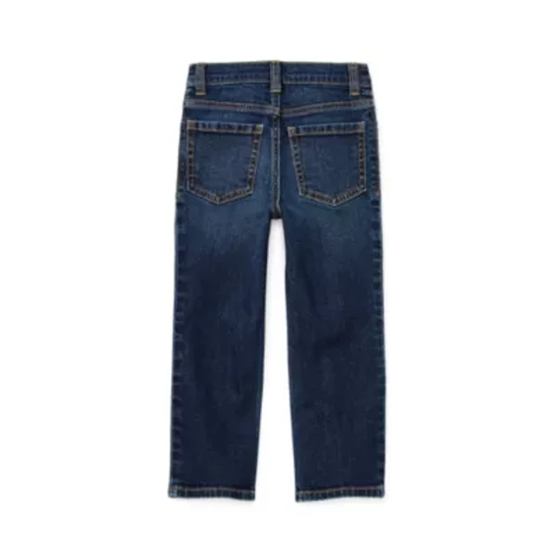 Okie Dokie Toddler & Little Boys Stretch Fabric Straight Leg Jean