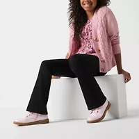 Thereabouts Little & Big Kid Girls Adjustable Waist Stretch Fabric Superflex Mid Rise Regular Fit Bootcut Jean