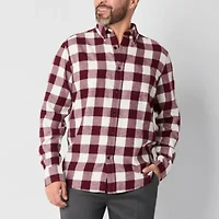St. John's Bay Mens Long Sleeve Classic Fit Flannel Shirt