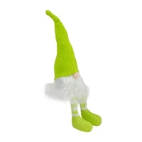 Northlight 16in Lime Green  Sitting Gnome
