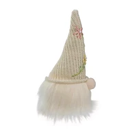 Northlight Lighted Sitting Gnome Head With A Hat Lighted Christmas Tabletop Decor