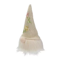 Northlight Lighted Sitting Gnome Head With A Hat Lighted Christmas Tabletop Decor