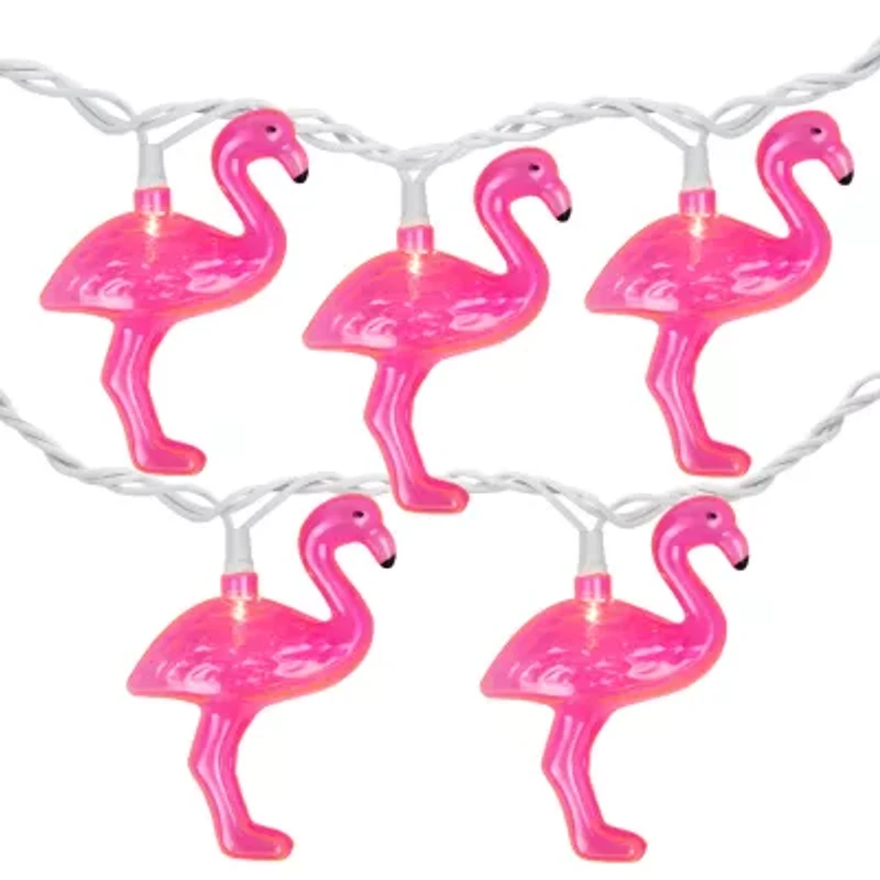 Northlight 10ct Flamingo Patio Set String Lights