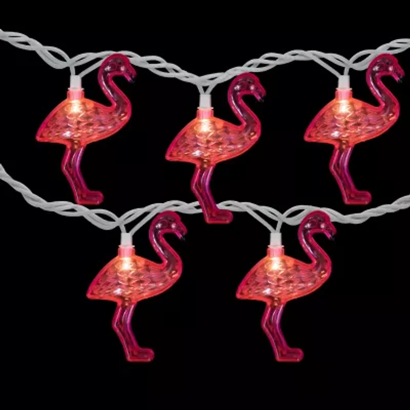 Northlight 10ct Flamingo Patio Set String Lights