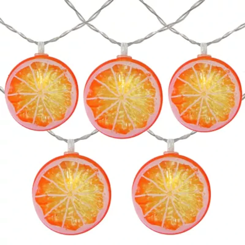 Northlight 10 Orange Slice Summer Led String Lights