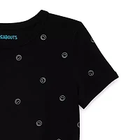 Thereabouts Little & Big Kid Girls Crew Neck Short Sleeve Regular Fit Graphic T-Shirt