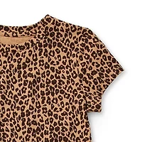 Thereabouts Little & Big Kid Girls Crew Neck Short Sleeve Regular Fit Graphic T-Shirt