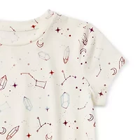 Thereabouts Little & Big Kid Girls Crew Neck Short Sleeve Regular Fit Graphic T-Shirt