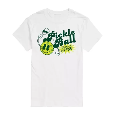 Mens Short Sleeve Pickleball Graphic T-Shirt