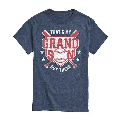 Mens Short Sleeve Baseball Graphic T-Shirt