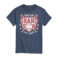 Mens Short Sleeve Baseball Graphic T-Shirt