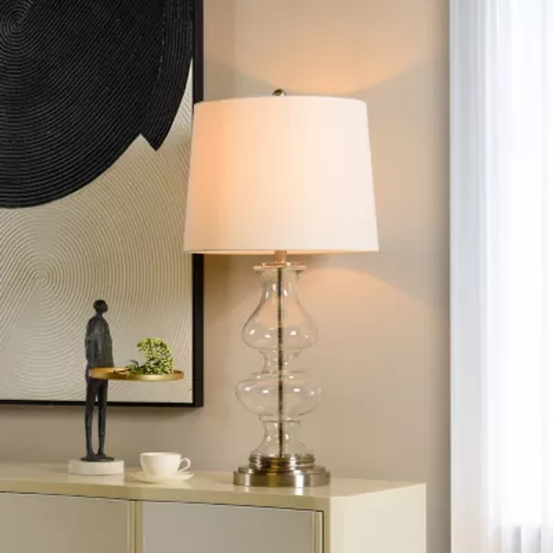 Stylecraft 32" Timeless Glass Table Lamp