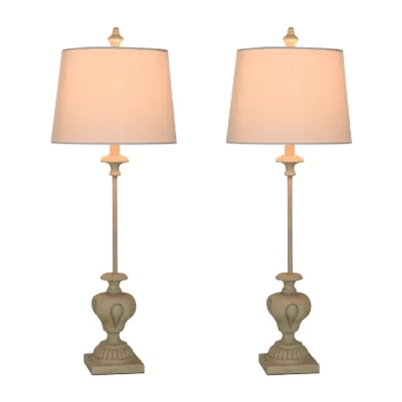 Stylecraft 34.25" Chantilly 2-pc. Lamp Set