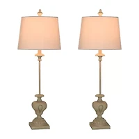 Stylecraft 34.25" Chantilly 2-pc. Lamp Set