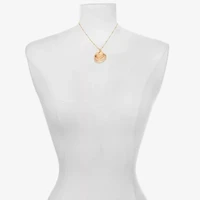 Bijoux Bar Delicates Gold Tone Womens Simulated Pearl 16 Inch Pendant Necklace