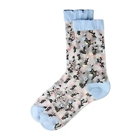 MeMoi Sheer Womens Breathable 1 Pair Quarter Ankle Socks