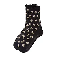 MeMoi Sheer Womens Breathable 1 Pair Quarter Ankle Socks