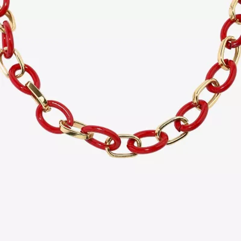 Mixit Womens 18 Inch Link Necklace