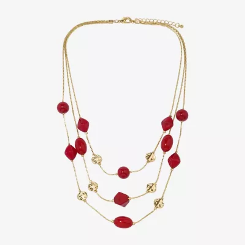 Mixit Womens 22 Inch Illusion Necklace
