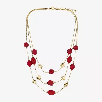 Mixit Womens 22 Inch Illusion Necklace