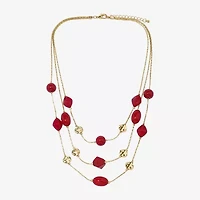 Mixit Womens 22 Inch Illusion Necklace