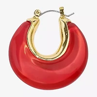 Mixit Womens 1 1/4 Inch Hoop Earrings
