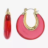 Mixit Womens 1 1/4 Inch Hoop Earrings