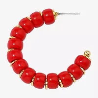 Mixit Womens 2 Inch Hoop Earrings