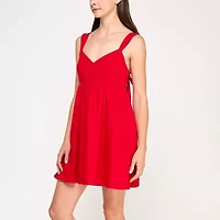 Trixxi Womens Sleeveless Fit + Flare Dress Juniors