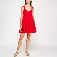 Trixxi Womens Sleeveless Fit + Flare Dress Juniors