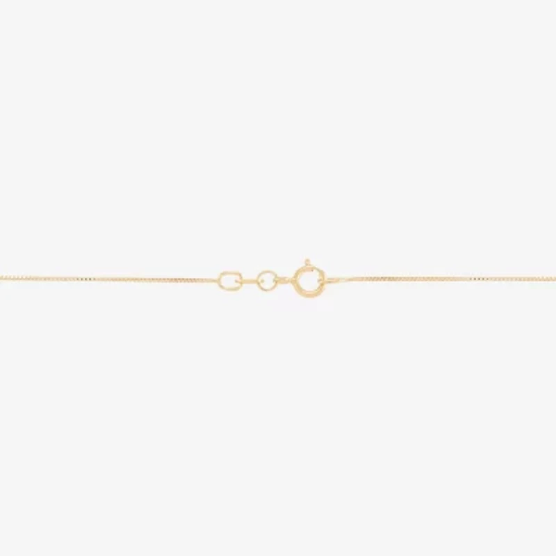 Womens 1/4 CT. T.W. White Cultured Freshwater Pearl 10K Gold Bell Flower 18 Inch Pendant Necklace
